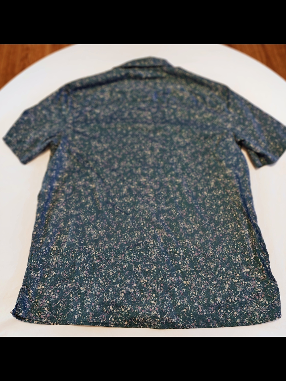RHONE Teal Floral Button-Down Shirt - M - Picture 3 of 3